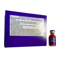 Фото Флюоресцит (Fluorescein Alcon 10%, Флуоресцеин натрия) р-р для инъекций 100мг/мл 5мл №1